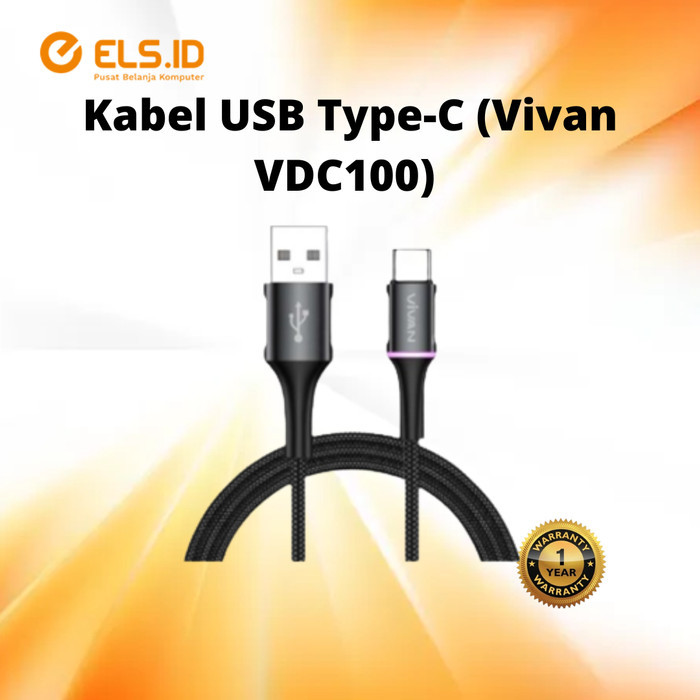 Kabel USB Type-C (Vivan VDC100) Fast Charging