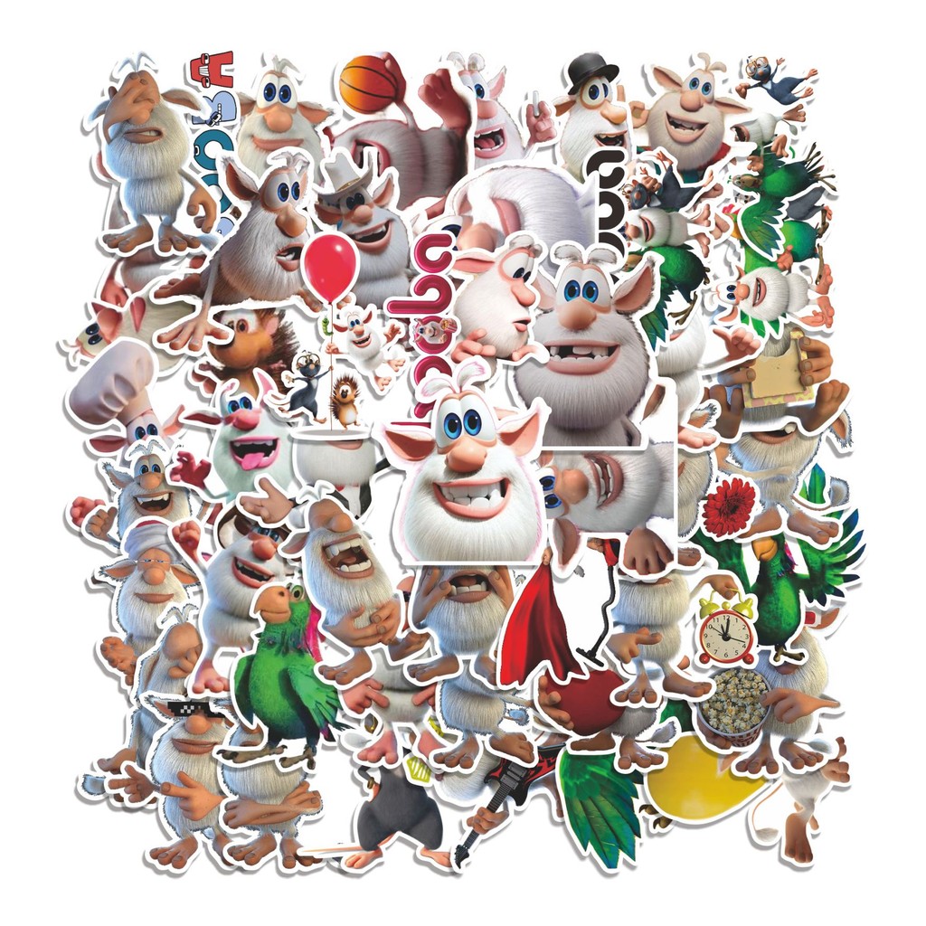 

COD 50 Pcs Stiker BOOBA CARTOON Lucu Anti Air Untuk Dekorasi Notebook Sepeda Skateboard Handphone