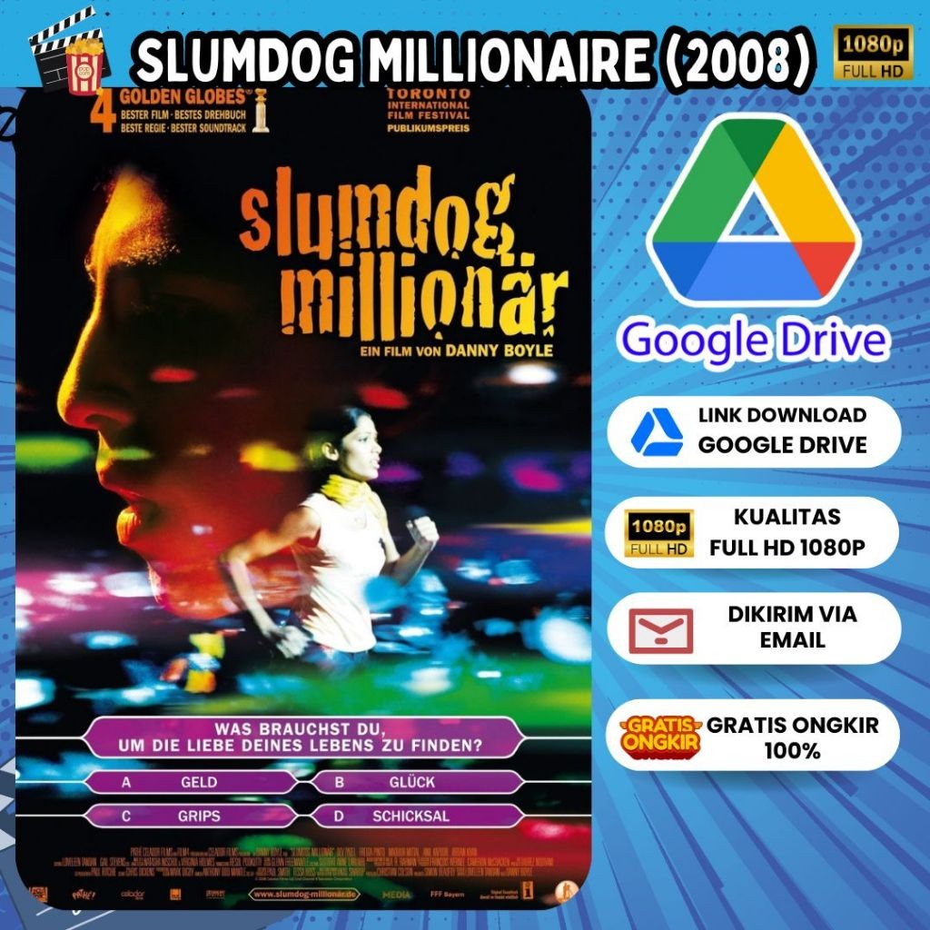 FILM SLUMDOG MILLIONAIRE (2008) BLURAY 1080P (Lіnk Gооglе Drіvе) - Sarana SB