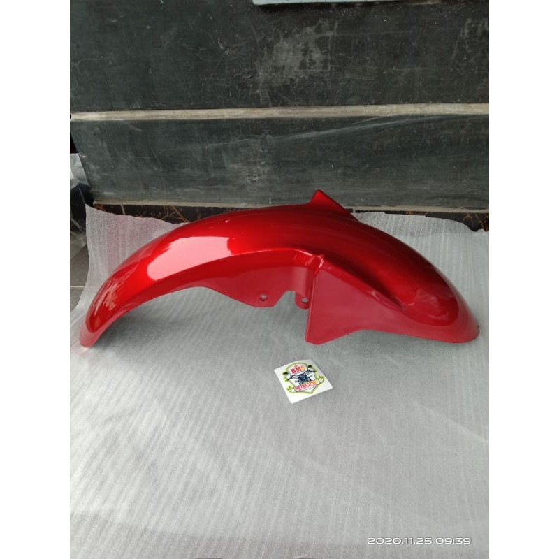 spakbor depan Yamaha Vixion old warna merah maroon merah candy abs cat