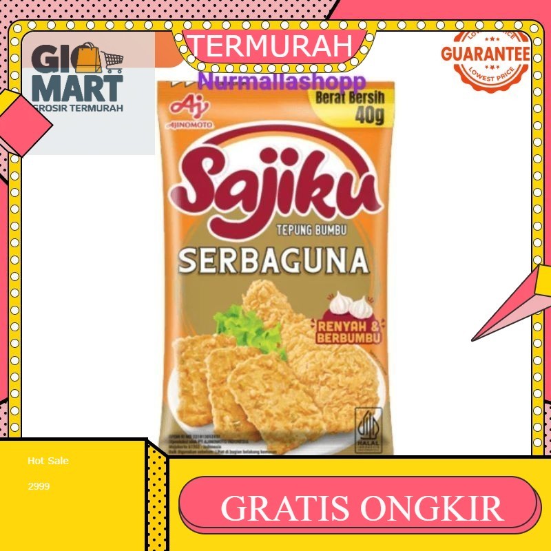 

SAJIKU TEPUNG BUMBU SERBAGUNA 10pcs X 40G