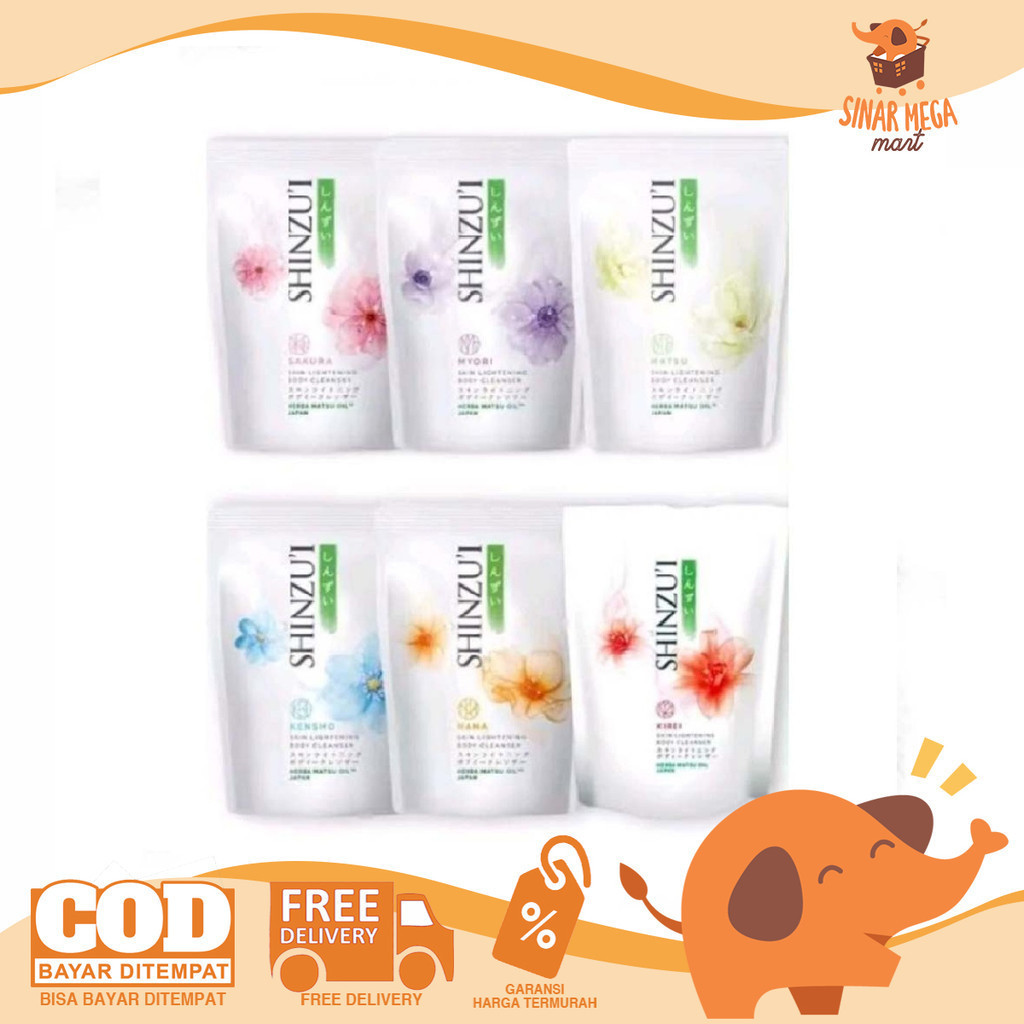Shinzui Sabun Refill 180ML Body Cleanser Isi Ulang Sabun Mandi Murah