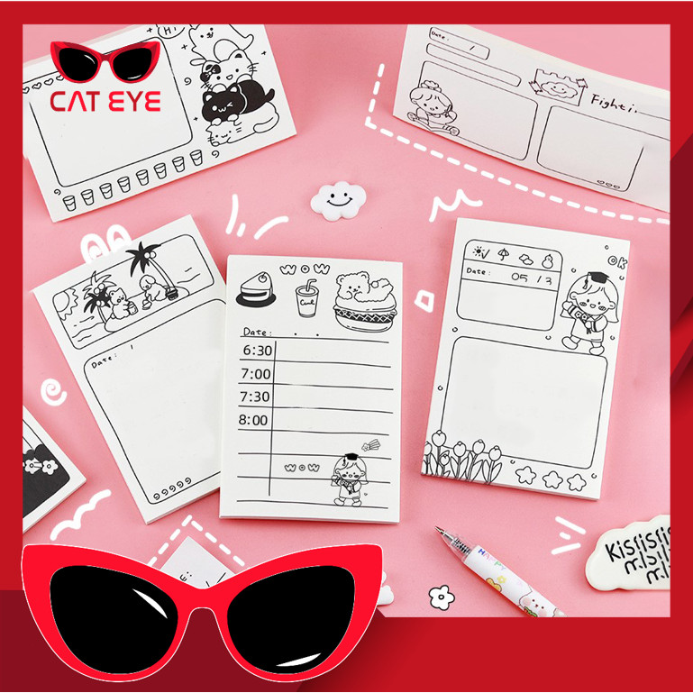 

PROMO - S6272 Memo Tempel Kartun / Memo Reminder Tempel / Sticky Notes Motif Kartun Lucu / Sticky To Do List Kartun / Sticky Notes