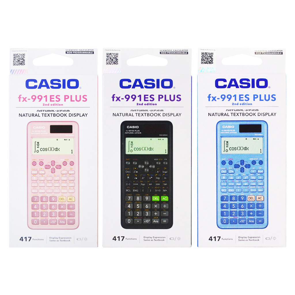 

Kalkulator Ilmiah CASIO fx-991ES PLUS Scientific 2nd Edition Calculator 991 ES