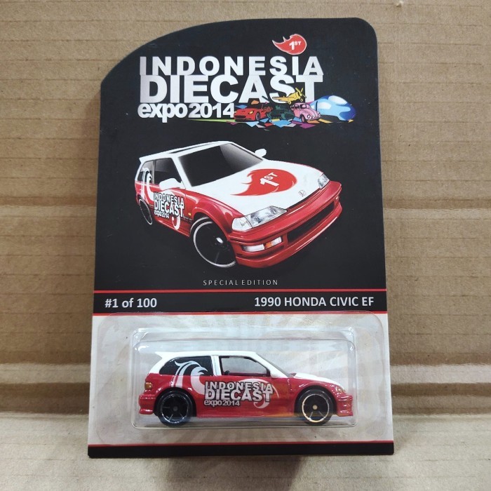 Hotwheels Indonesia Diecast Expo 2014 1990 Honda Civic EF #1 of 100