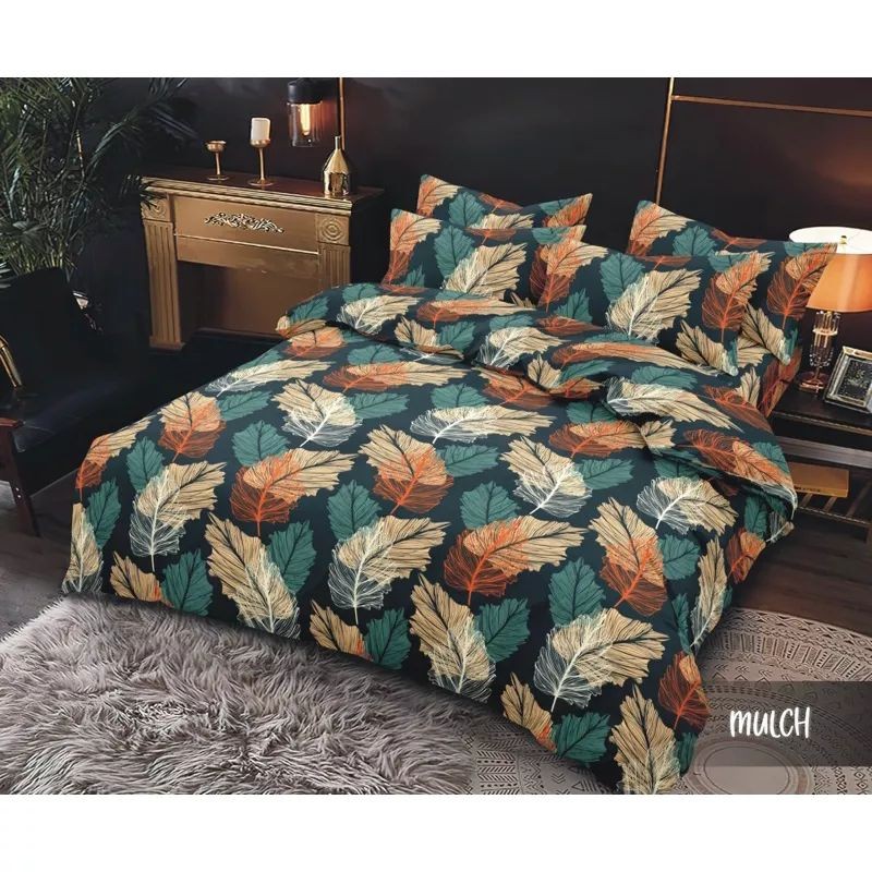SEPRE Daun 180×200 160×200 Motif Daun Anti Geser Sprei Homemade Sarung Bantal Kamar Tidur Sprei Prem