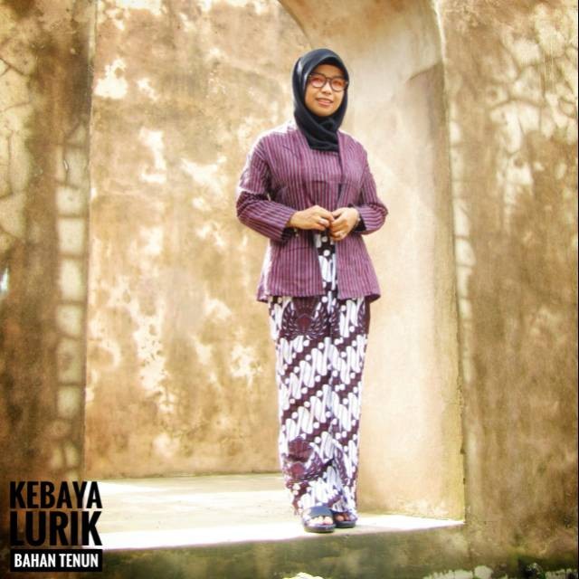 LURIK Setelan Kebaya Lurik Wanita Katun Lurik Tenun Adat Jawa / Kebaya Lurik Dan Rok Wiru Murah