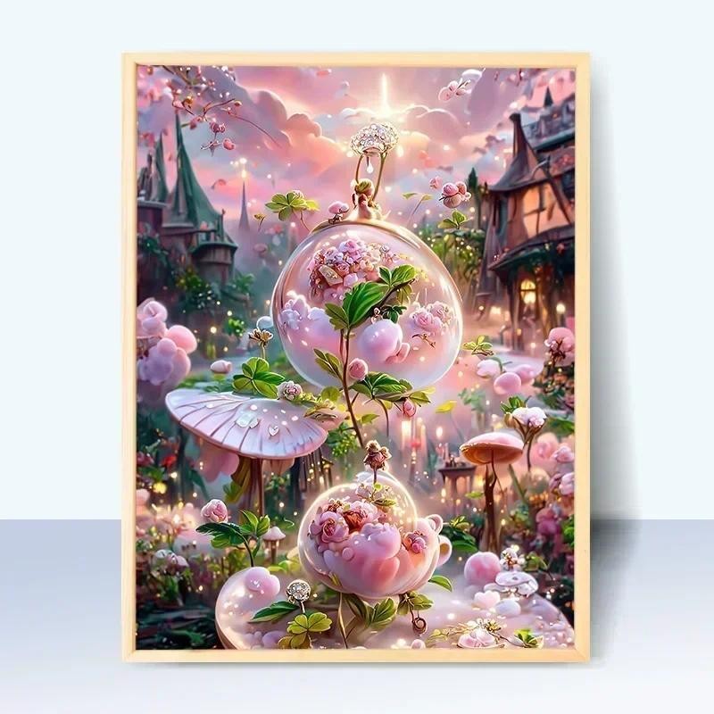 

24971-Tulip diy digital acrylic flower painting explosion hand-filled landscape painting