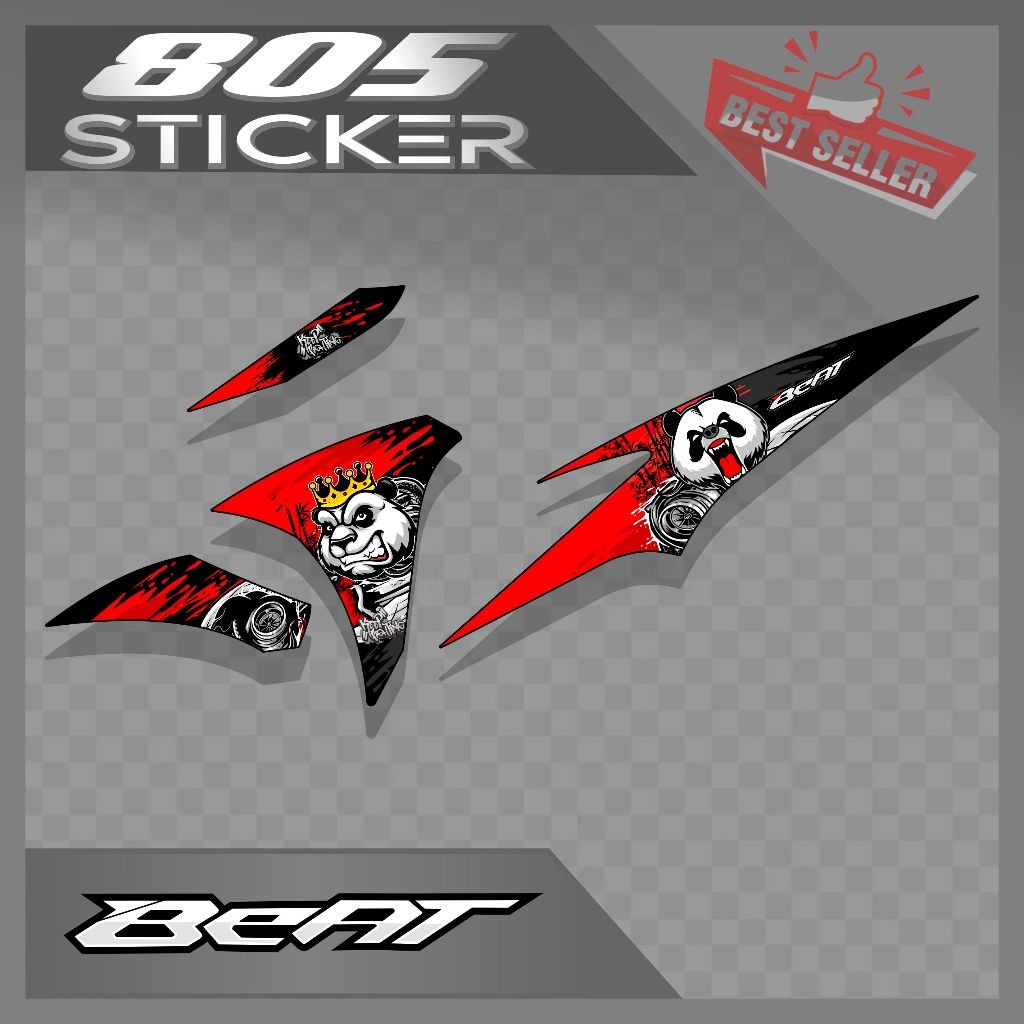 STRIPING BEAT STREET NEW 2024/STIKER VARIASI HONDA BEAT STREET NEW/STIKER MOTOR BEAT 2024 DESIGN TER