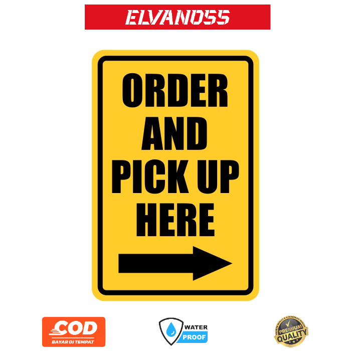 

STIKER RAMBU ORDER AND PICK UP HERE 20CM X 30CM FREE CUSTOM DESAIN STICKER
