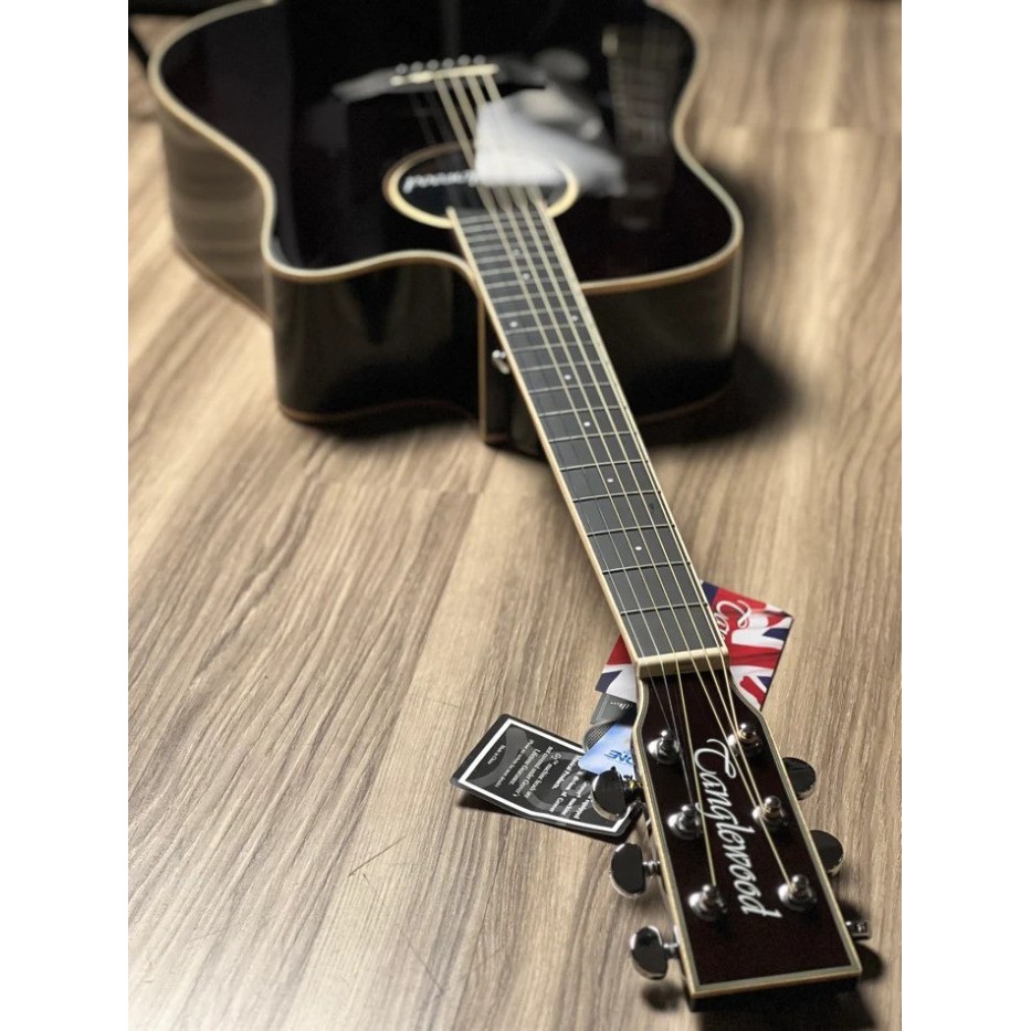 Tanglewood TW5 E BS Winterleaf Super Folk in Black Shadow Gloss