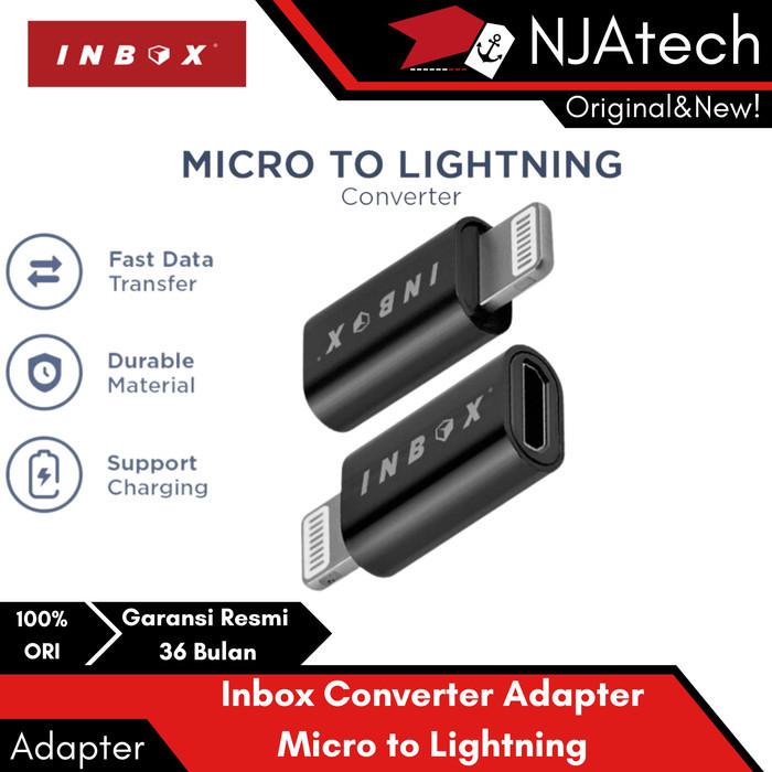 Inbox Adaptor Converter Micro to Lightning Iphone