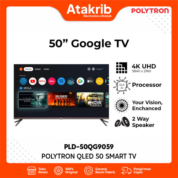 POLYTRON QLED 50 PLD-50QG9059 Smart Cinemax EQLED