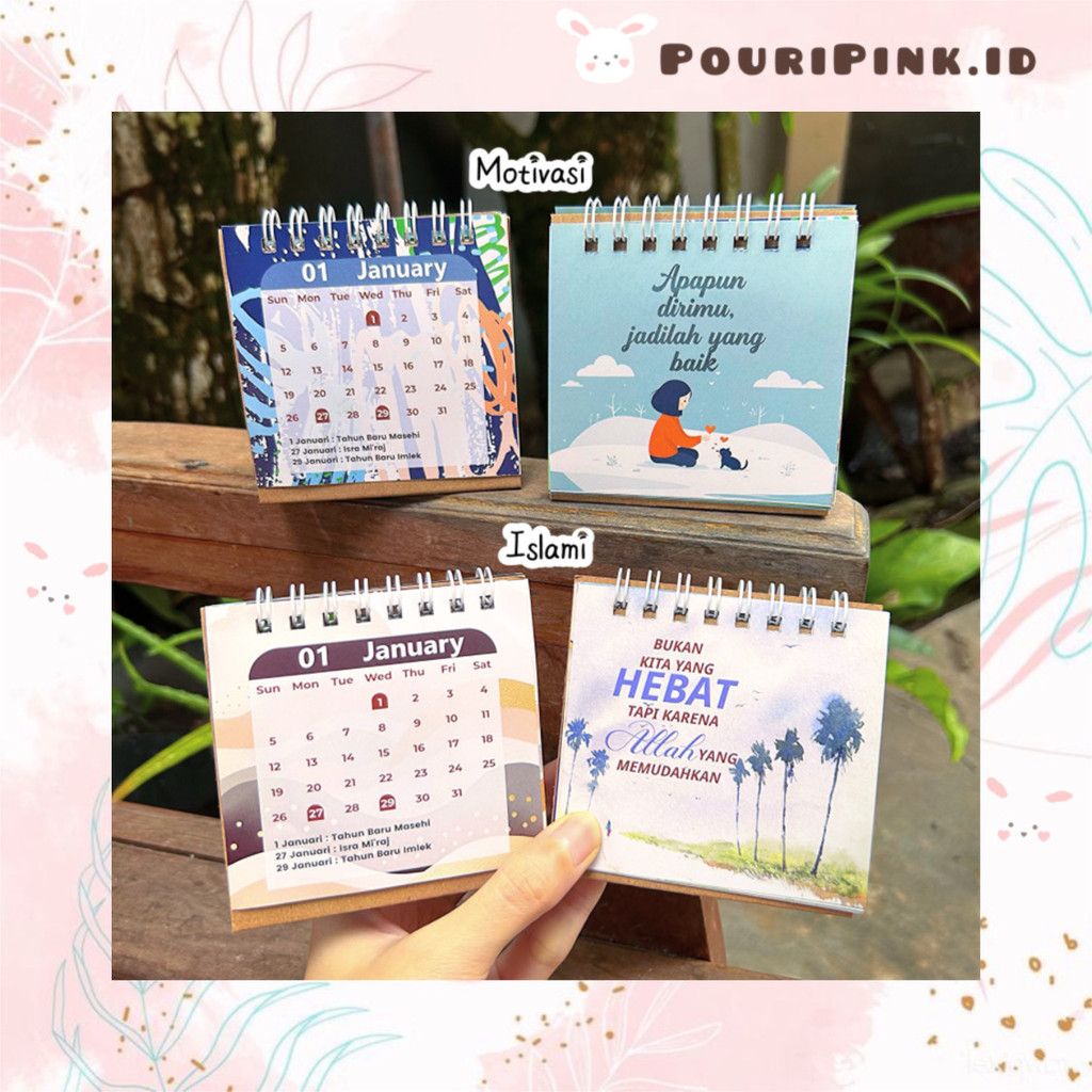 

Kalender Meja Mini 2025 Karakter Motivasi dan Islami Quotes Aesthetic Calender New Year Stationery Korea Sekolah Kantor Office Desk Decoration Hiasan Meja Muslim Anak Lucu Atk Banjar Mtp Martapura PouriPink.id