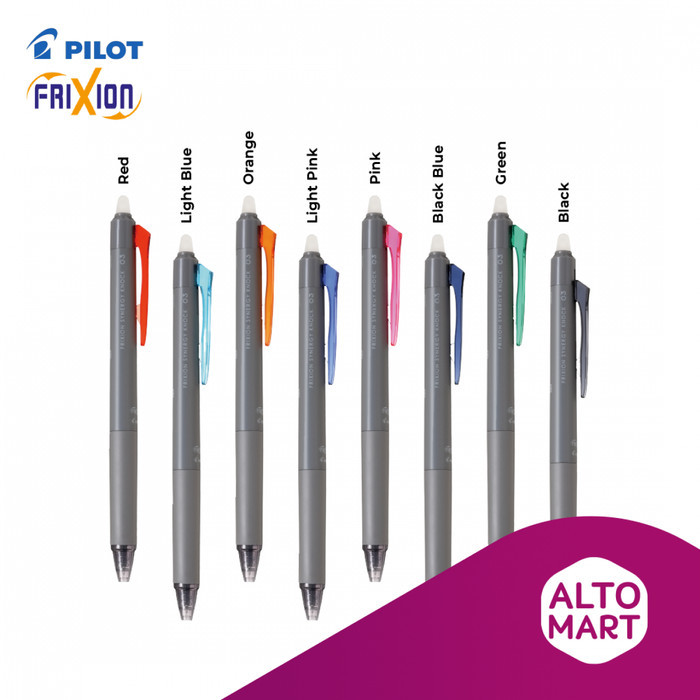 

Pilot Frixion Synergy Knock Erasable Gel Pen 0.3 0.4 0.5 mm Pulpen Warna Warni - PINK, 0.3 mm
