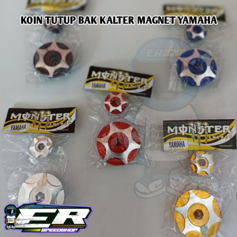 HJK Koin Tutup Magnet Yamaha Cnc Koin Bak Kalter Magnet Yamaha Cnc VARIASI Vega Jupiter Vixion