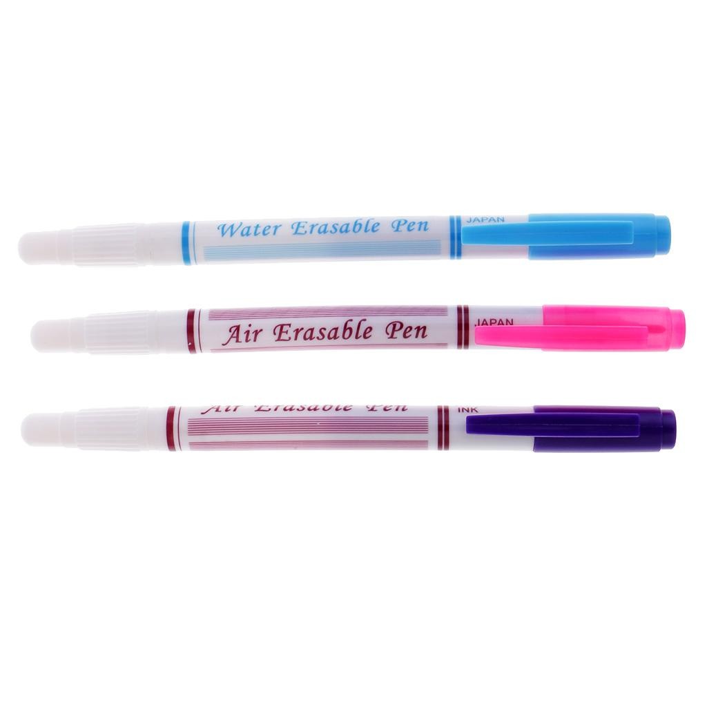 

3pcs Fabric Marker Soluble Water Erasable Pens Stitch Marking Pen