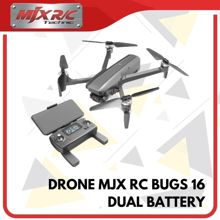 DRONE MJX RC BUGS 16 DUAL BATTERY DRONE KAMERA