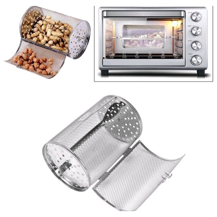 ROTISSERIE GRILL ROASTER DRUM OVEN BASKET UPZme