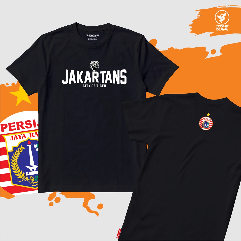 Kaos Jakarta Football 1928 Suporter Persija PJFC Jakartans The Jackmania Tshirt starmils 10988B