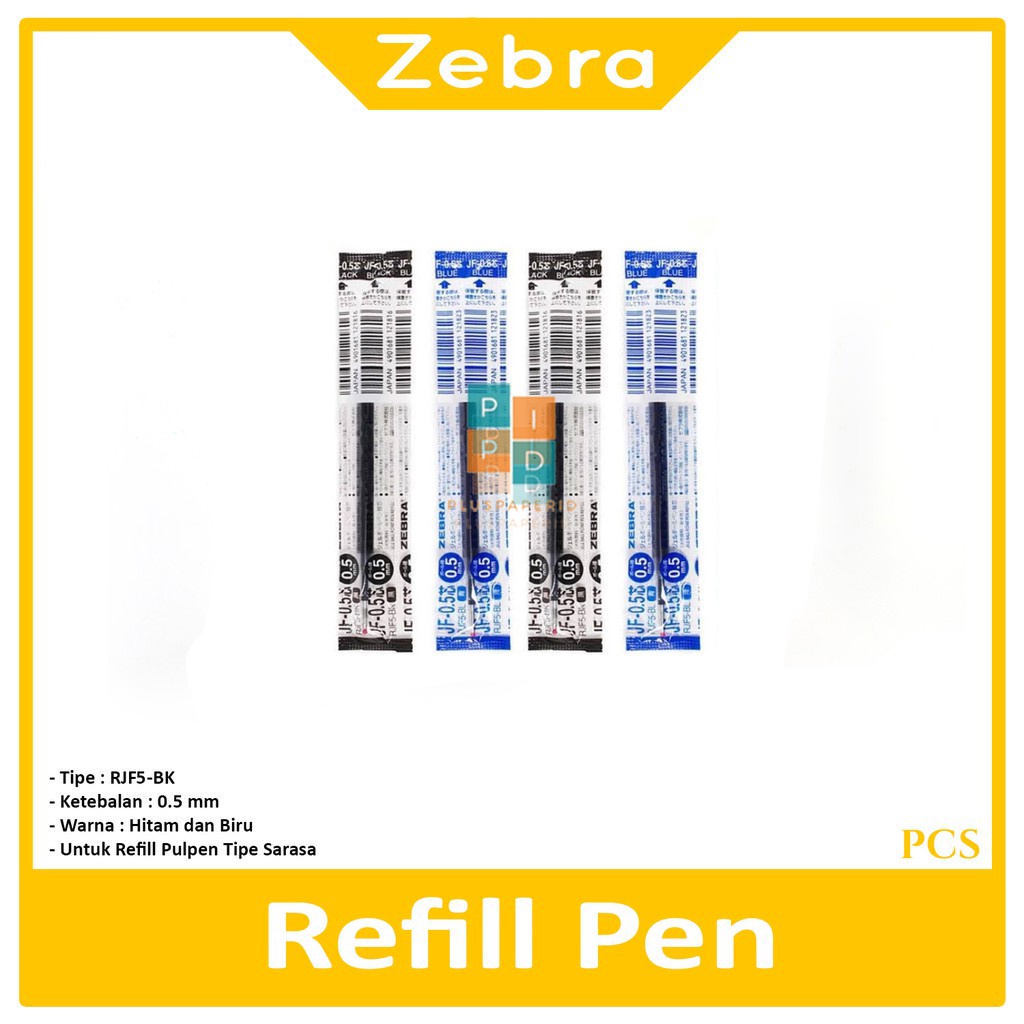 

ZEBRA - Refill Pulpen Sarasa Clip 0.5mm - Pcs