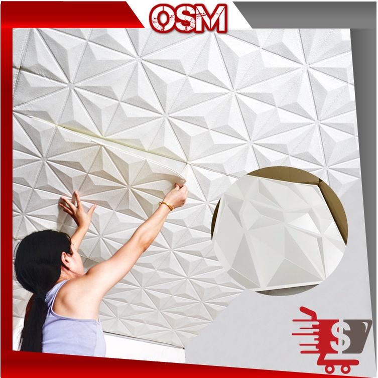 OSM - H5430 Wallpanel PVC /  Wall Panel PVC 3D  / Wallpaper Dinding Dekorasi / WallPanel 3D Dinding 