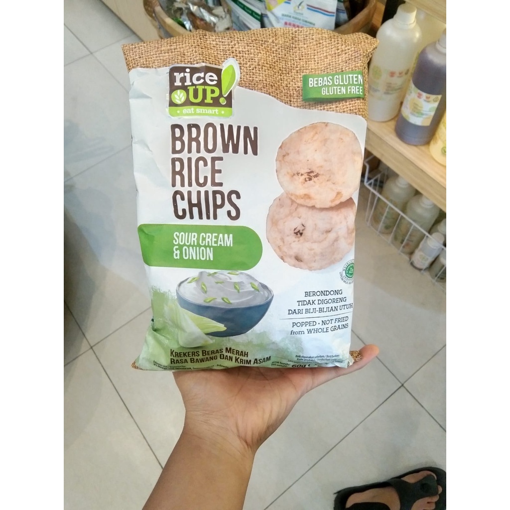 RICE UP- BROWN RICE CHIPS SOUR CREAM & ONION