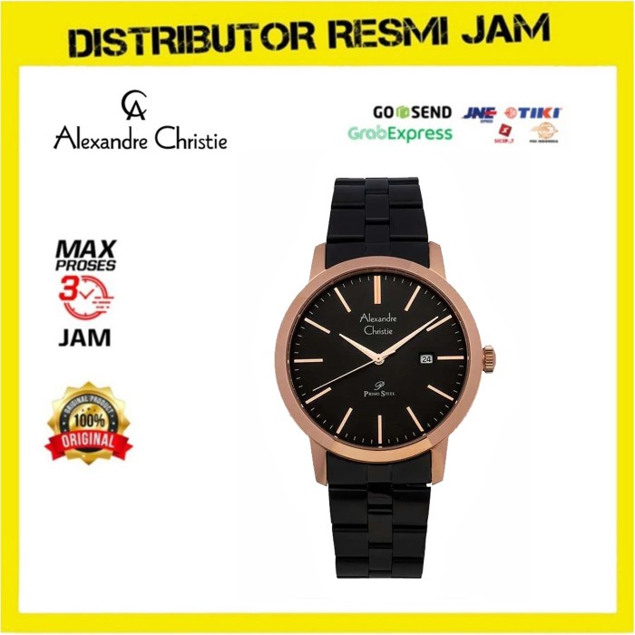 Jam Tangan Pria Alexandre Christie AC1007MD AC 1007 MD Black RG