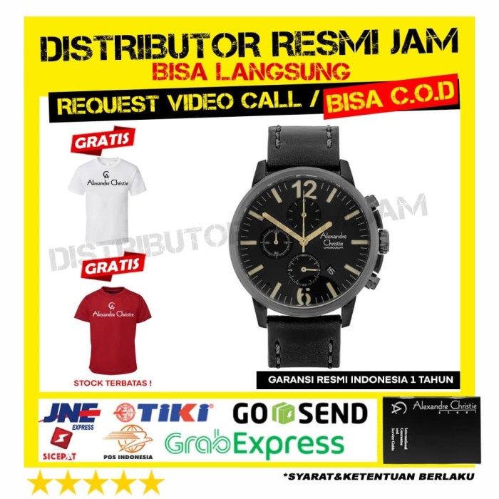 JAM PRIA ALEXANDRE CHRISTIE AC 6267 6267MC BLACK GREY ORIGINAL