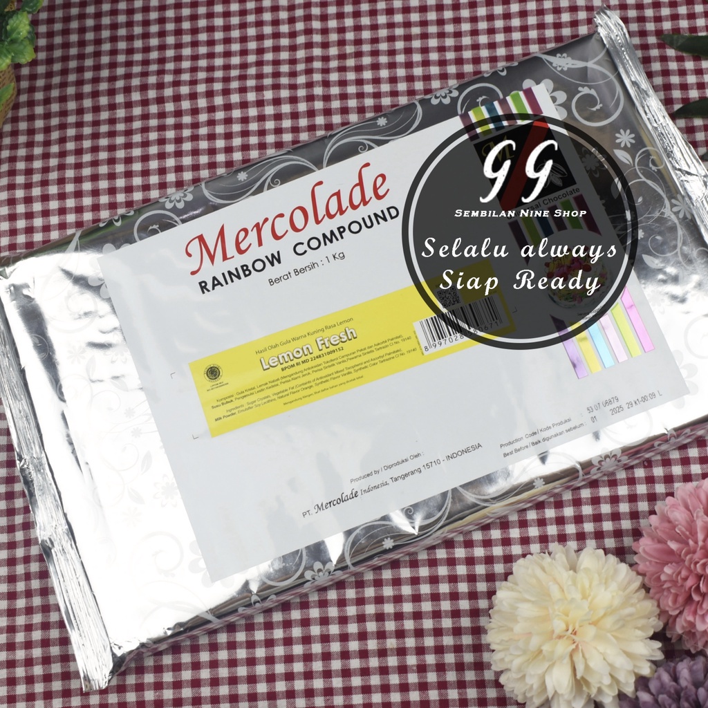 

MERCOLADE LEMON FRESH Compound 1 KG Kuning Rainbow Chocolate Cokelat Coklat