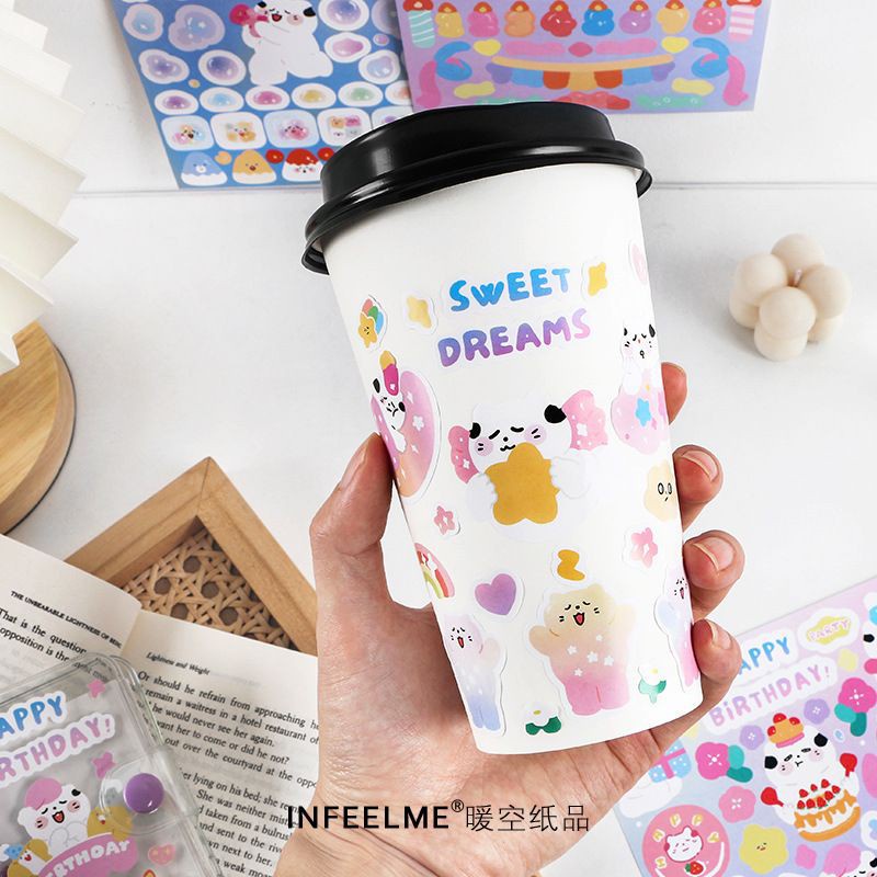 

1A. Colorfully - stickers 2 lembar - dekorasi planner journal stickers kreatif - korea