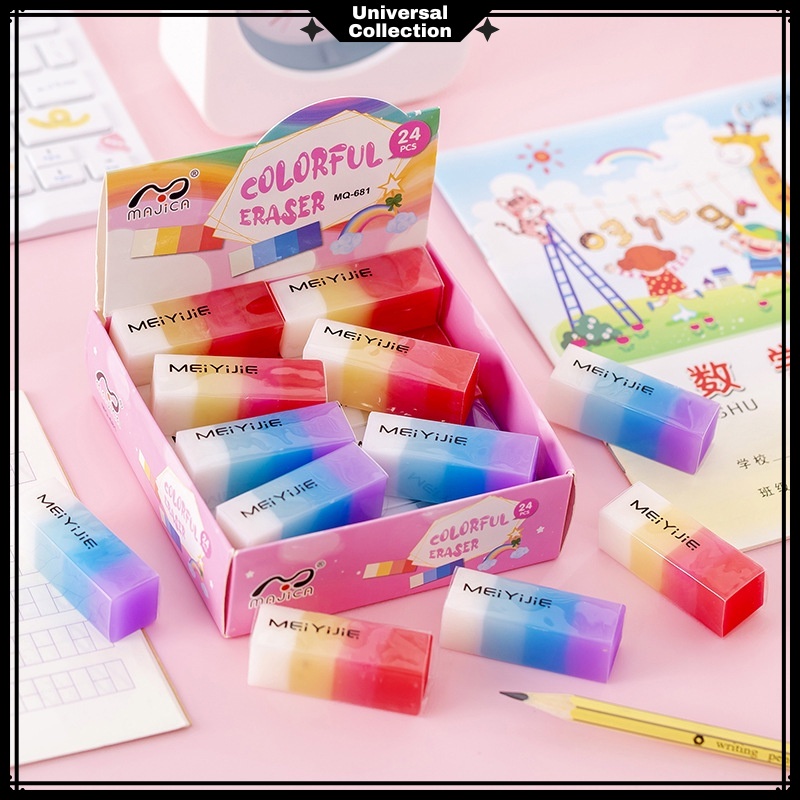 

PENGHAPUS PENSIL WARNA WARNI COLORFUL / STIP PENGHAPUS LUCU