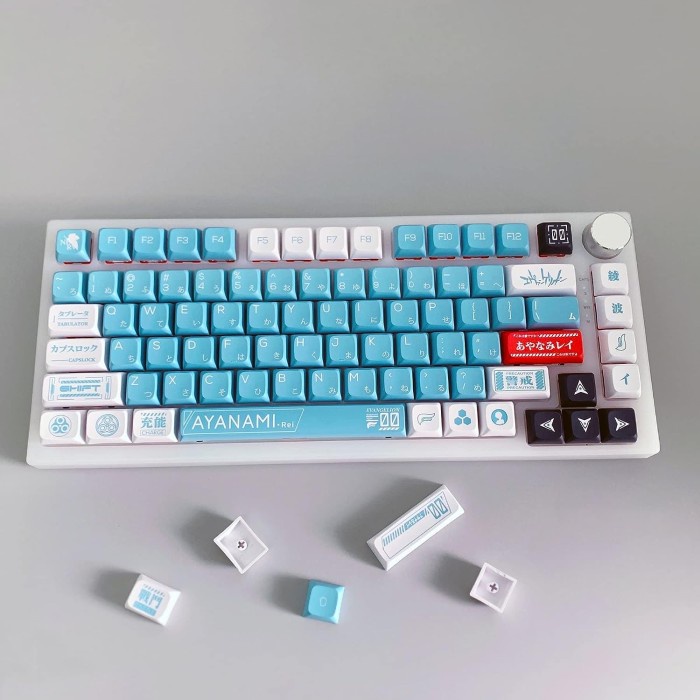 KEYCAPS EVANGELION REI AYAMI XDA PROFILE SUBLIM MECHANICAL KEYBOARD
