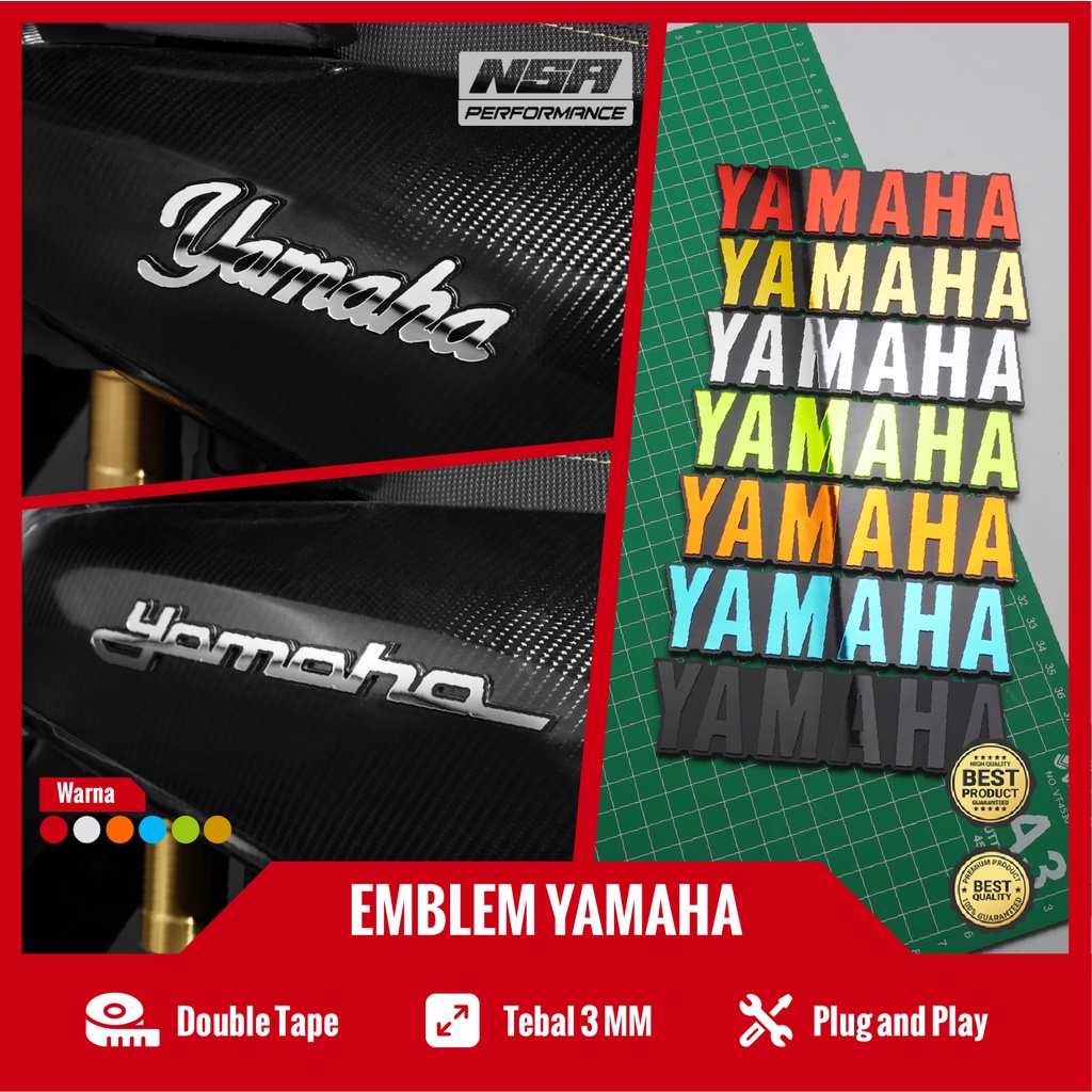 Neo NSA 2PCS EMBLEM YAMAHA LOGO YAMAHA STICKER YAMAHA EMBLEM YAMAHA NMAX MIO XRIDE AKSESORIS MOTOR