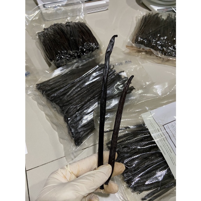 

Termurah [ Best Seller ] 10gr Madagascar Planifolia Vanilla Bean Pods Grade B - 10 gr