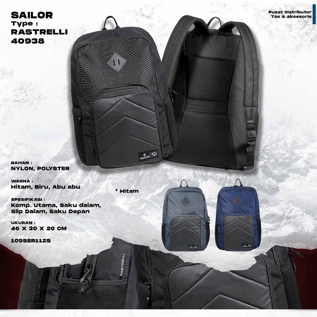SAILOR Tas Ransel Pria Backpack Rastelli Original Culture