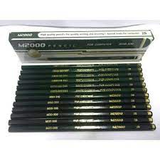 

12PCS PENSIL M2000 HIJAU 2B HARGA1 LUSIN