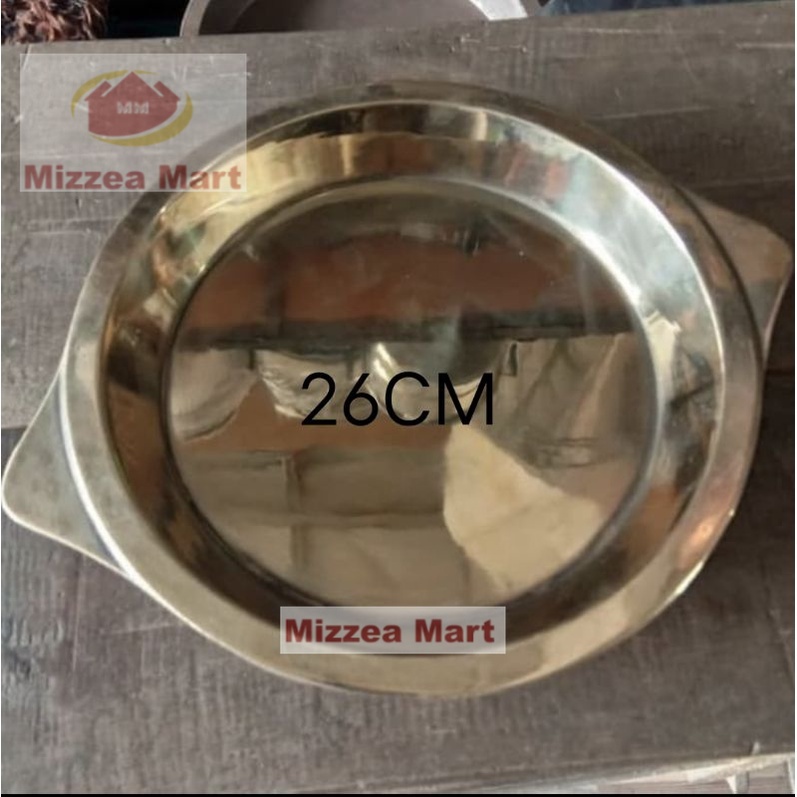 MizzeaMart Cetakan Loyang Martabak Manis Terang Bulan Kuningan Bahan Kuningan 26cm