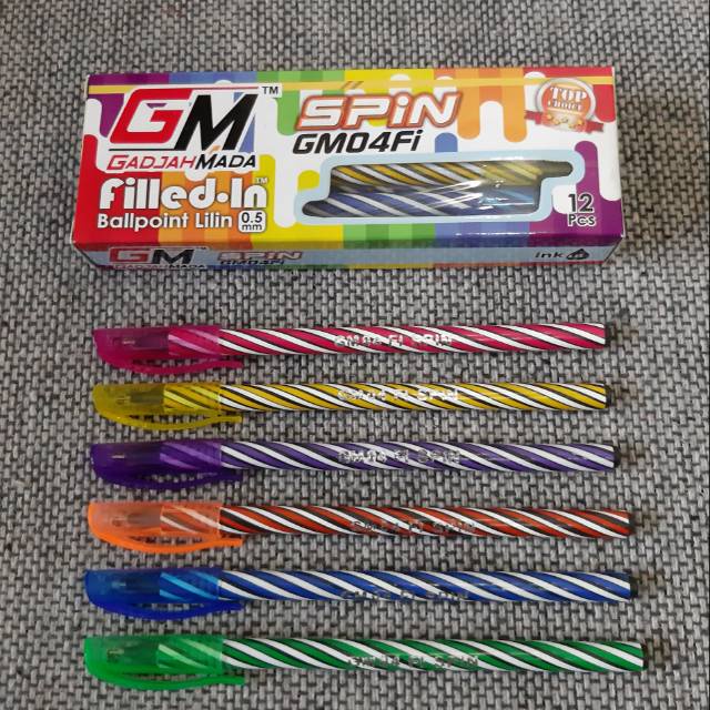 

Pulpen Ulir 0.5m GM-04 Spin (12pc)