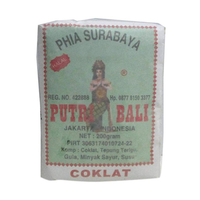 

PHIA SURABAYA PUTRI BALI COKLAT 200G