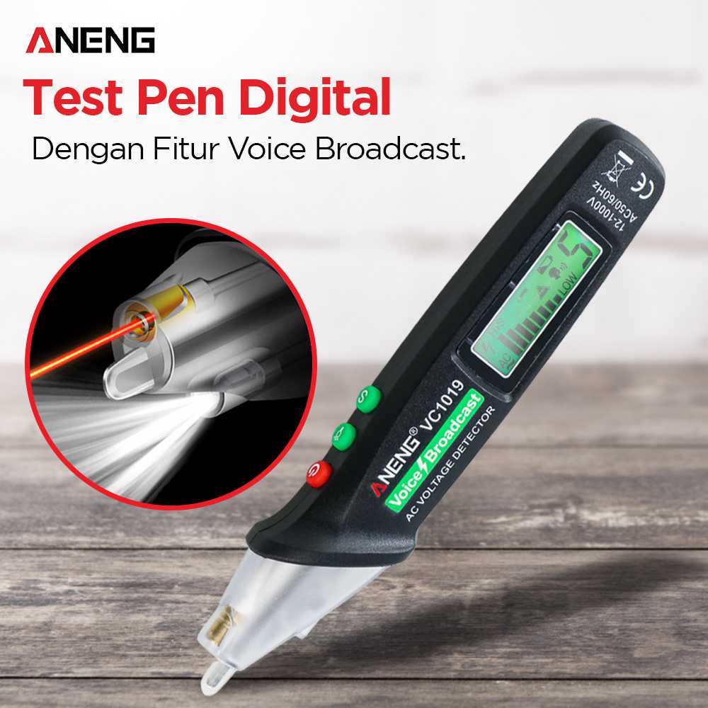 

ANENG Test Pen Digital Multimeter Voice Broadcast - VC1019