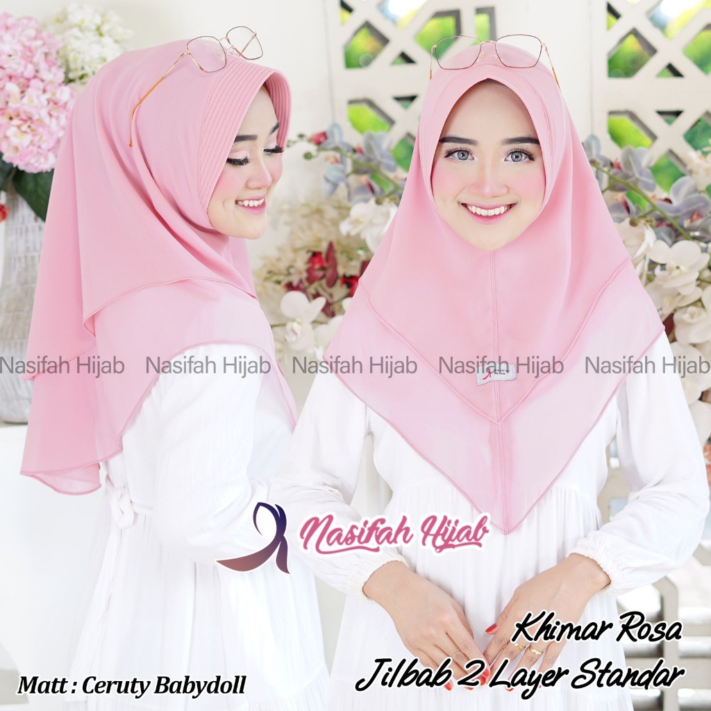 Khimar Pet ROSSA Ceruty 2 Layer || Nasifah Hijab3