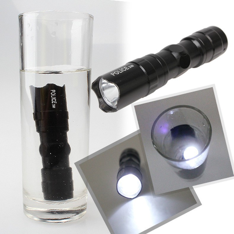 Senter Mini LED Flashlight Anti Air 3W - Senter Penerangan Jarak Jauh