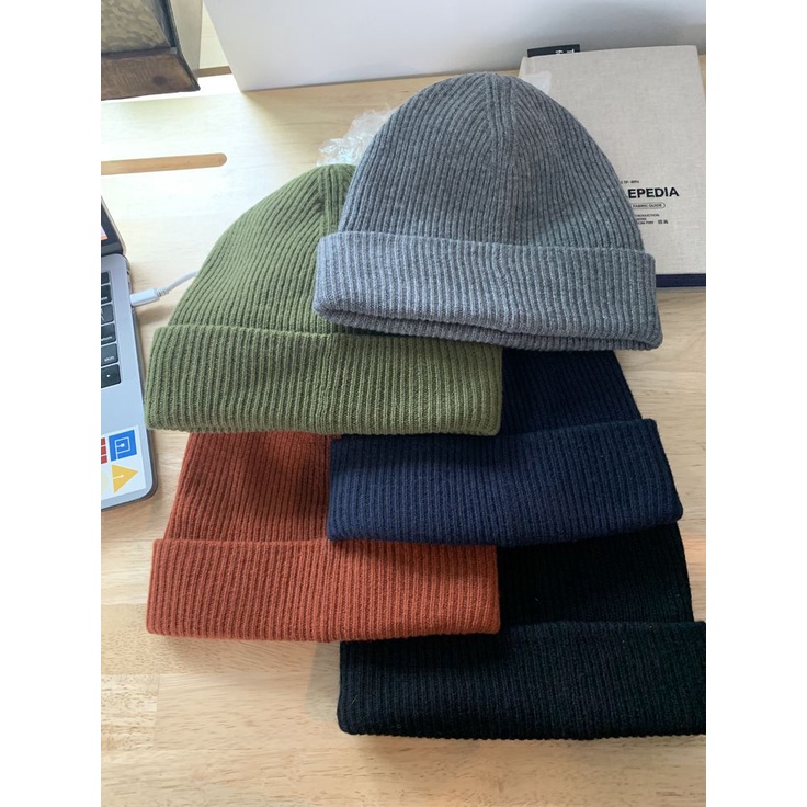 CGN - Kupluk Polos Beanie Hat Kupluk Pria Wanita Bahan Katun Nyaman
