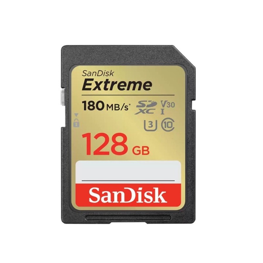 SDXC SanDisk Extreme 128GB 256GB 180MB/s UHS-I Card - SD Card 128gb - SDSDXVA-128G-GNCIN