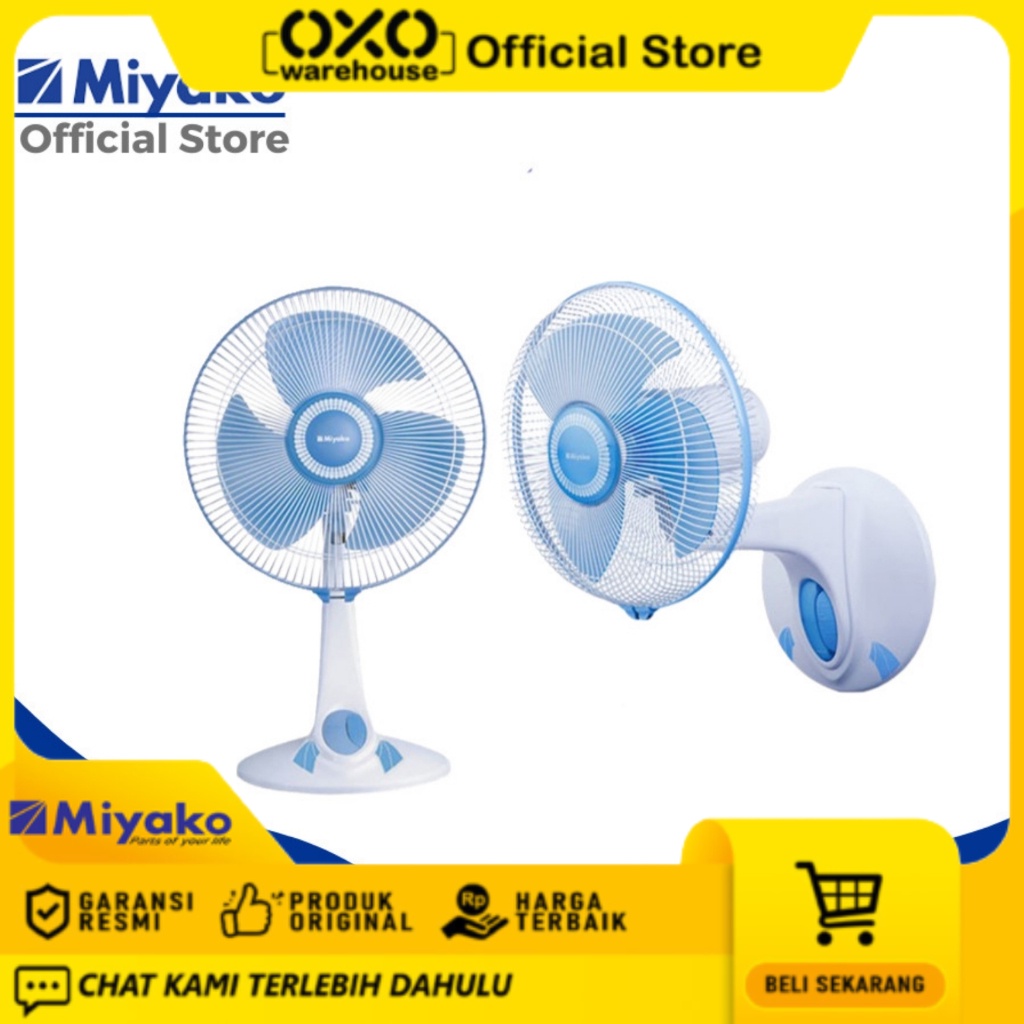 Kipas Angin Miyako KAD 927 B Desk Fan Wall Fan Kipas Meja Miyako 927 Kipas Dinding Miyako KAD-927 B