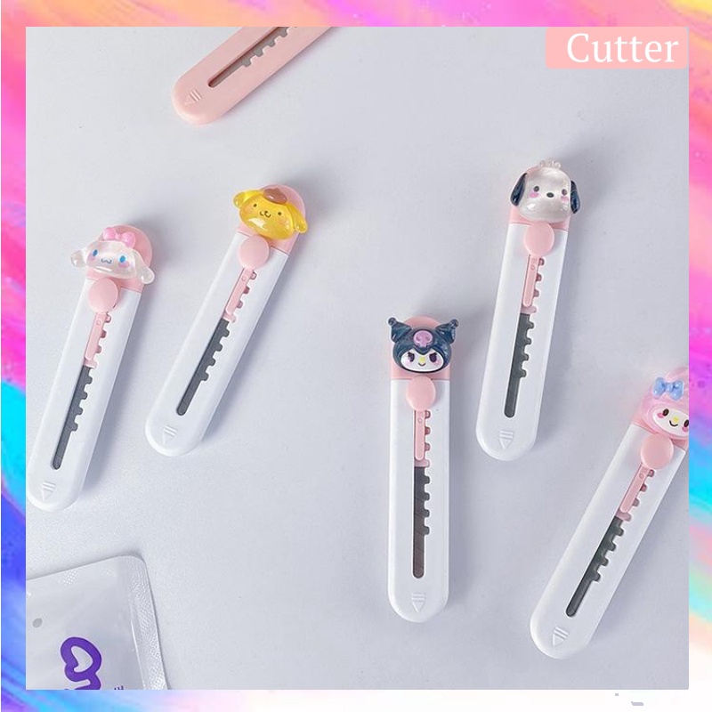 

Cutter mini karakter lucu scrapbook / cutter pisau mini karakter portable