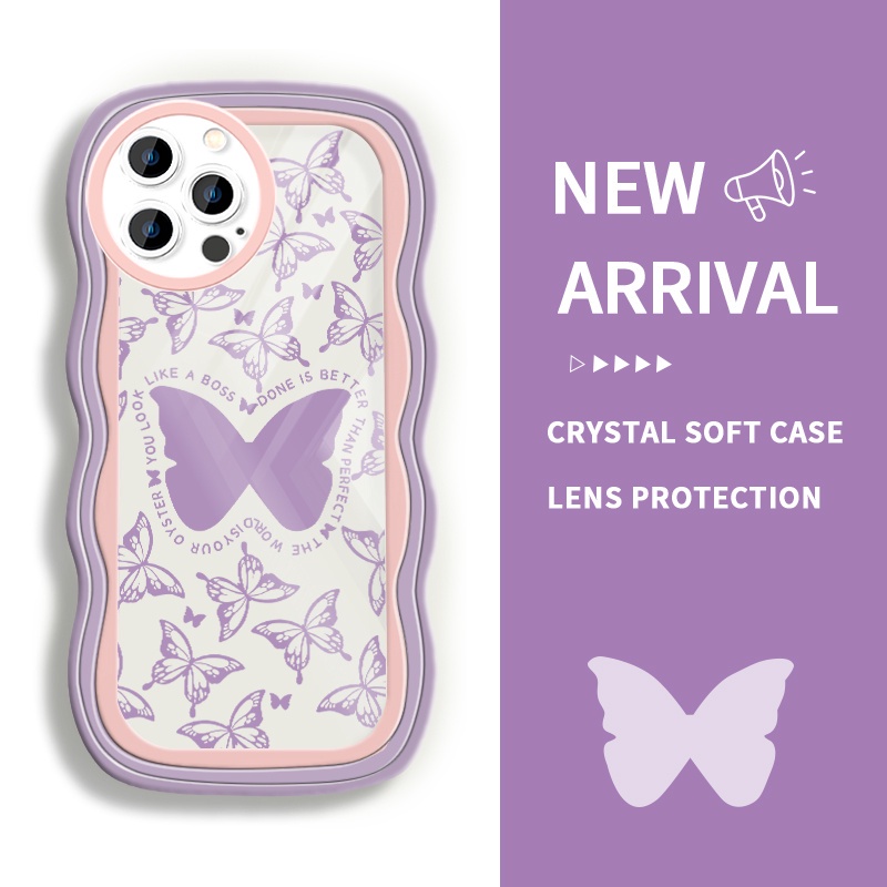 Soft Silicone Case For iPhone 12 Pro Max 11 11 Pro 11 Pro Max 12 12 Pro 12 mini colorful Butterfly S