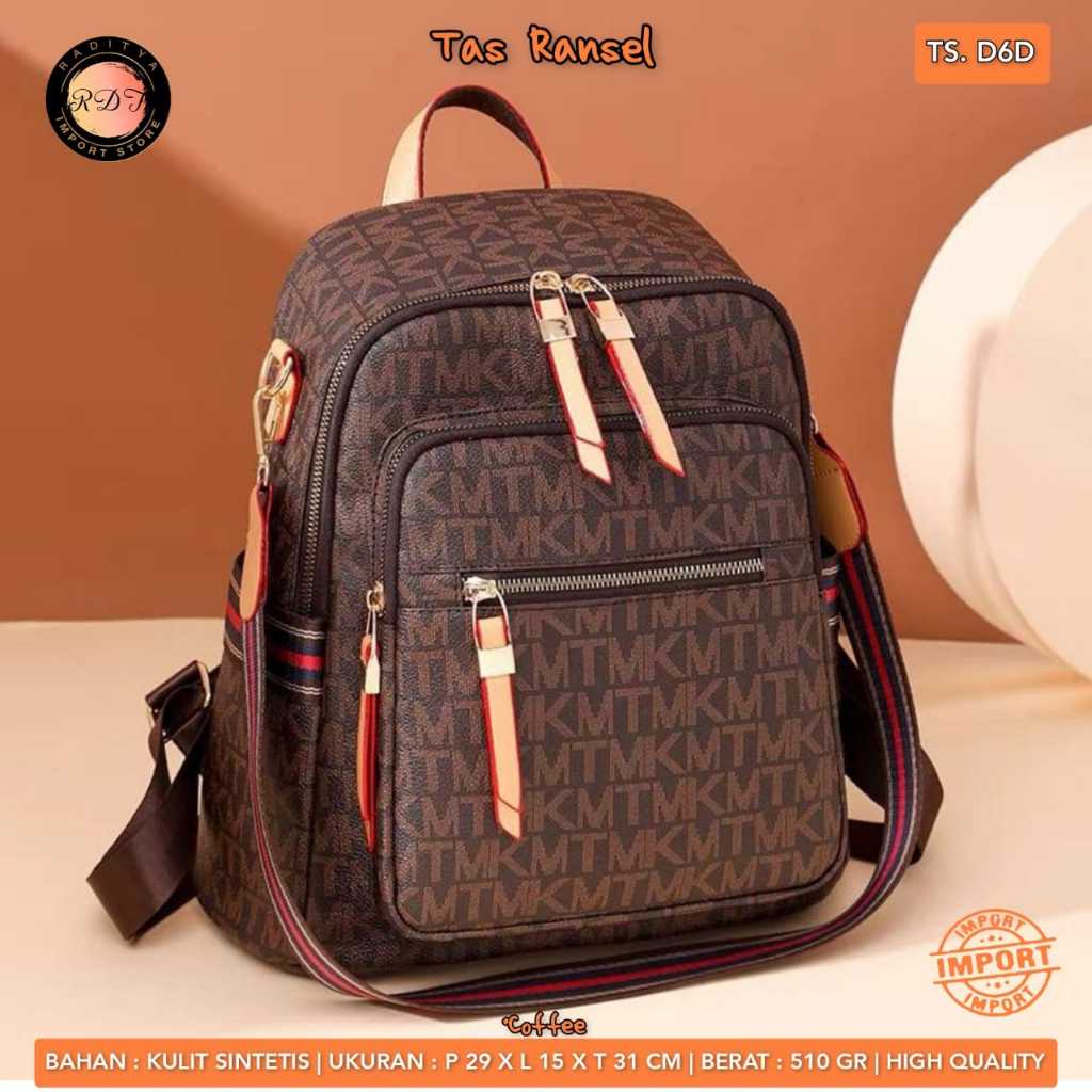 TAS RANSEL WANITA D6D IMPORT BY ORI RDT cantik