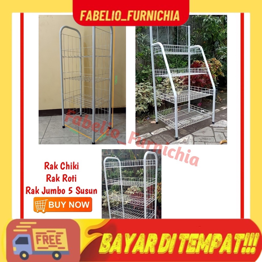 rak chiki / rak chiki 4 susun / rak chiki jumbo/ rak chiki 4 tingkat / rak chiki / keranjang chiki